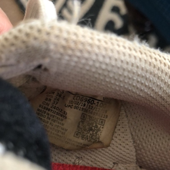 Nike Air Force 1 React D/MS/X White Black Red Sneakers CD6960-100 Size 6Y - Picture 10 of 13